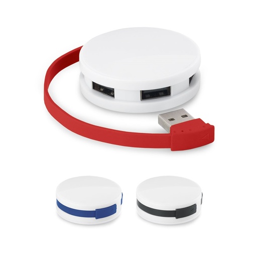 GARDNER. HUB con cavo e 4 porte USB-A in ABS