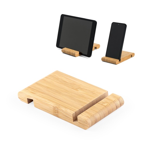 [STR-93640-160] HABER. Supporto in bambù per cellulare,