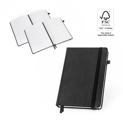 [STR-93669-103] HEANEY. Taccuino in PU a base d'acqua con pianificazione mensile integrata e pagine a righe