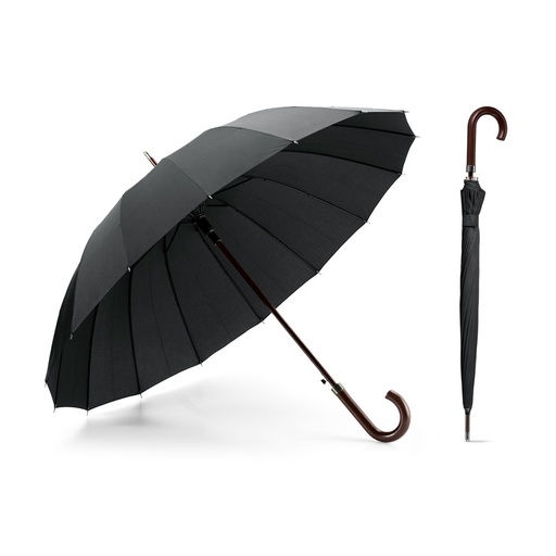 [STR-99136-103] HEDI. Ombrello a 16 stecche in pongee 190T con apertura automatica