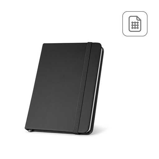 [STR-93667-103] HEMINGWAY SQUARE. Taccuino A5 in PU con carta quadrettata
