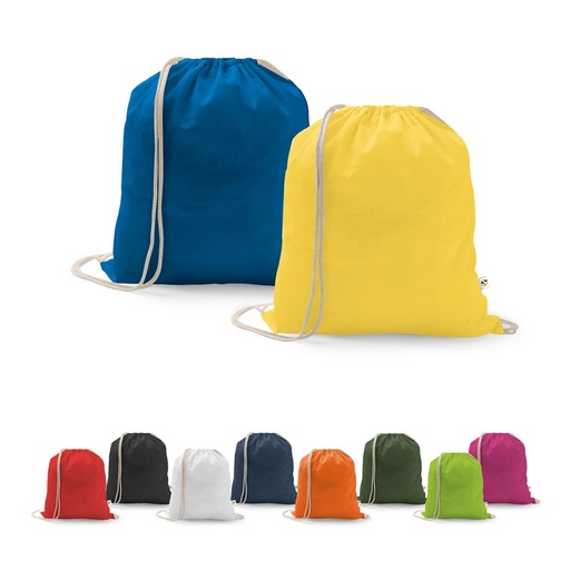 ISTANBUL. Zaino a sacca in cotone riciclato (70%), poliestere (30% rPET) (150 g/m²)