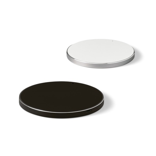 JOULE. Caricatore wireless fast 10W in ABS riciclato (100% rABS) e alluminio riciclato (100% rAL)