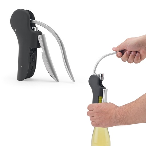 [STR-94374-103] LAGREIN. Cavatappi in ABS e zinco con leva automatica per una facile apertura
