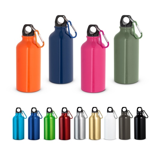 LANDSCAPE S. Borracce sportive in alluminio con moschettone 400 mL
