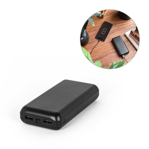 [STR-97199-103] LEAKEY 20. Power bank 20'000 mAh in ABS riciclato (100% rABS)