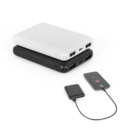 LEAKEY 5. Power bank 5'000 mAh in ABS riciclato (100% rABS)