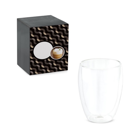 [STR-94280-110] MACHIATO CUP. Bicchiere in vetro borosilicato da 350 mL