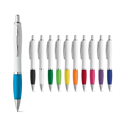 MOVE. Penna a sfera in ABS con clip e dettagli in metallo
