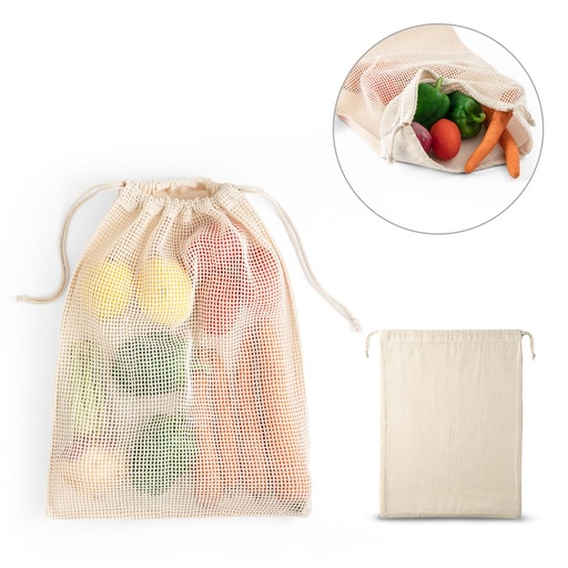 [STR-92935-150] NAPOLI. Borsa 100% cotone (120 g/m²) con maglia 100% cotone nella parte frontale (100 g/m²)