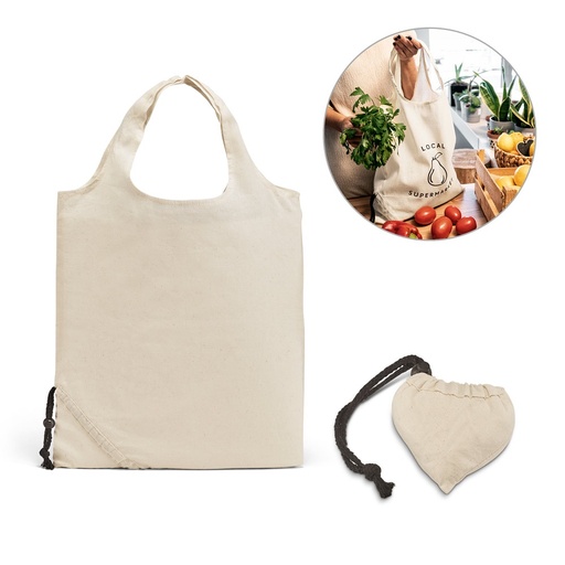 [STR-92922-150] ORLEANS. Borsa pieghevole in cotone 100% (100 g/m²)