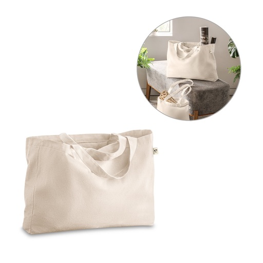 [STR-92330-150] PARMA. Borsa in cotone (50%), cotone riciclato (30%) e poliestere (20% rPET) (280 g/m²)