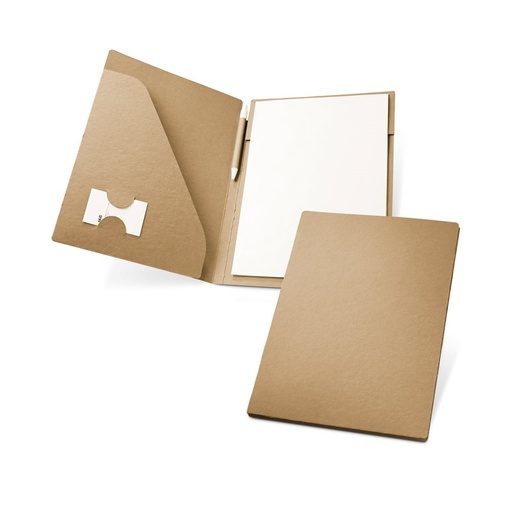 [STR-92046-160] POE. Cartella porta documenti A4 in carta riciclata al 100% (450 g/m²)