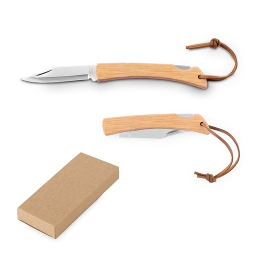 [STR-94367-160] RANGER. Coltello con lama in acciaio inox e manico in bambù