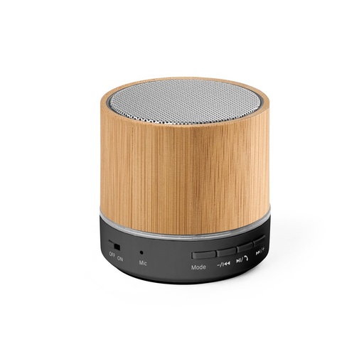 [STR-97441-160] RE-GLASHOW. Altoparlante portatile da 3W con autonomia di 4h30m in ABS riciclato (100% rABS)