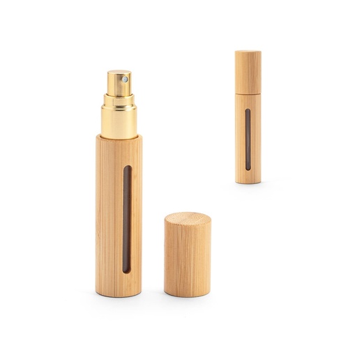 [STR-95114-160] REESE. Atomizzatore profumo ricaricabile,con involucro in bambù naturale