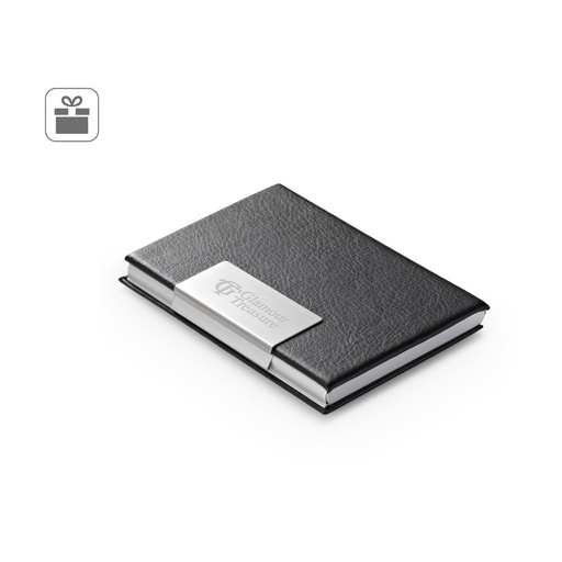 [STR-93307-103] REEVES. Portacarte in alluminio e PU