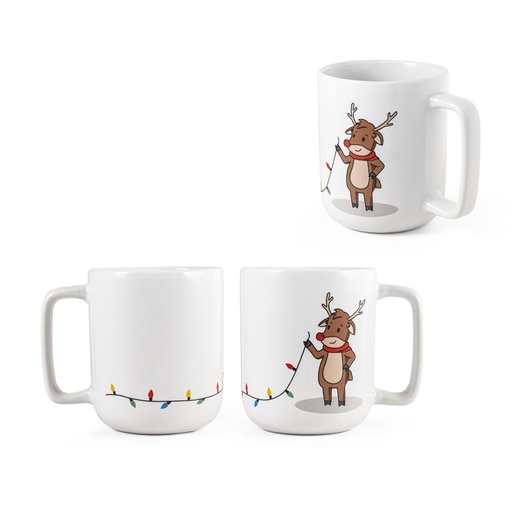 [STR-94282-106] REINDEER. Tazza con stampa natalizia 330 mL