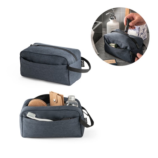 [STR-92078-104] REPURPOSE BAG. Beauty case in poliestere riciclato 600D