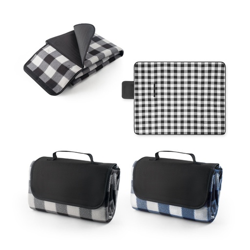 RILEY II. Coperta da picnic rivestita in EPE (180 g/m²) con motivo