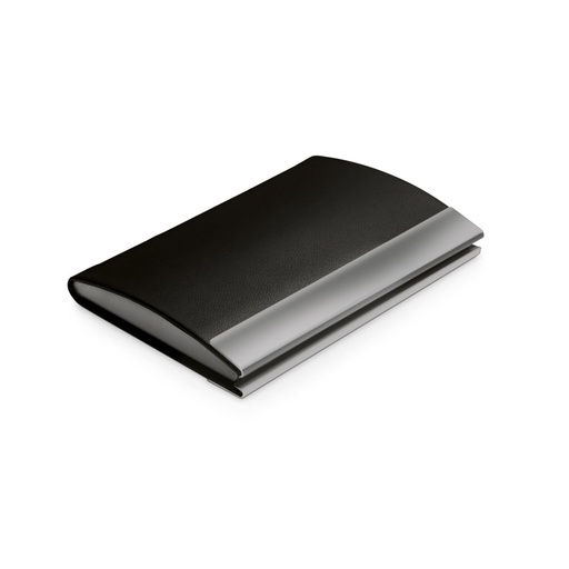 [STR-93309-103] SANDLER. Portacarte in metallo e PU
