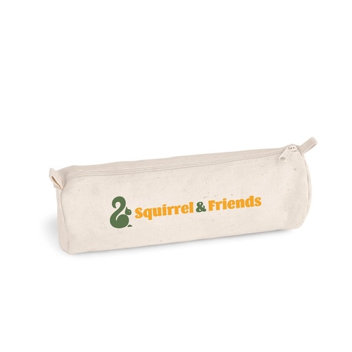 [STR-93607-150] SCHOOLI. Astuccio in 100% cotone canvas (290 g/m²) dal design cilindrico