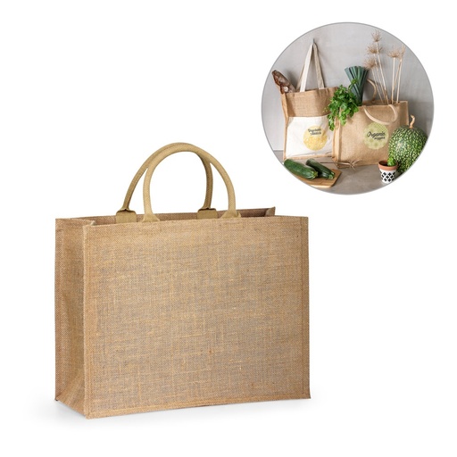 [STR-92827-160] SHANTI. Borsa in juta (360 g/m²)