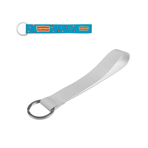 [STR-94419-301] SLOUGH. SET Lanyard SUBLIMATION Short II (20 mm) in poliestere riciclato (100% rPET) con anello Ø 32 mm