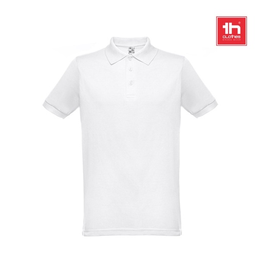 THC BERLIN WH. Polo da uomo a maniche corte. colore bianco