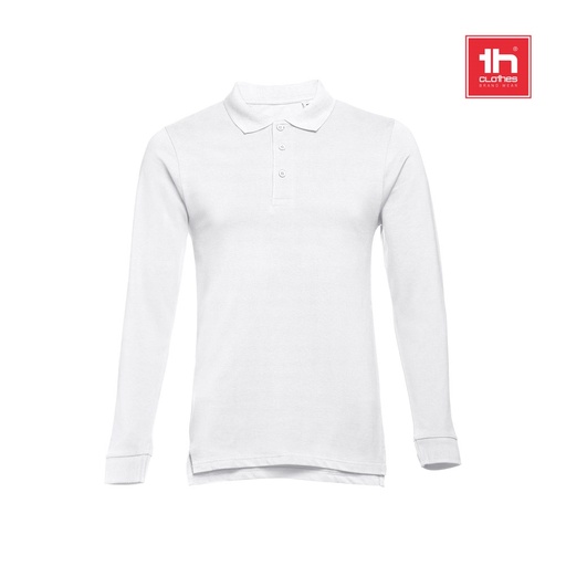 [STR-30142-106-3XL] THC BERN WH 3XL. Polo a manica lunga da uomo