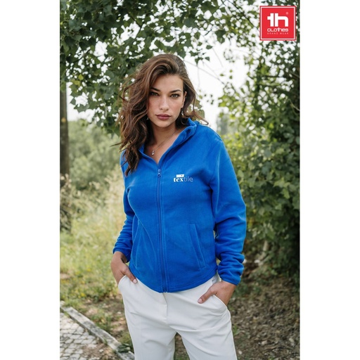 THC HELSINKI WOMEN. Giacca in pile sfiancata in poliestere da donna