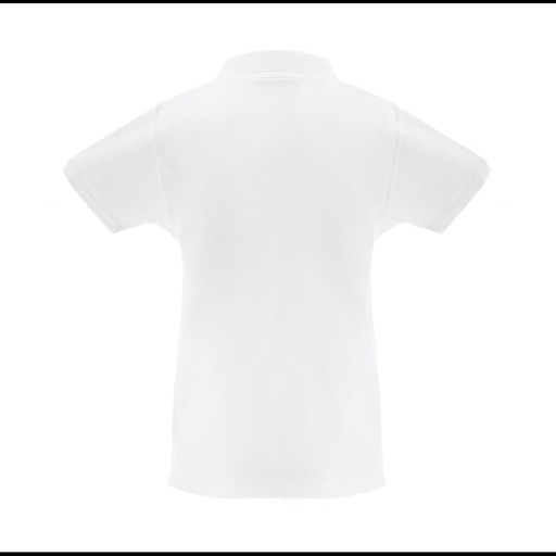THC MONACO WOMEN WH. Polo da donna a maniche corte in cotone piqué