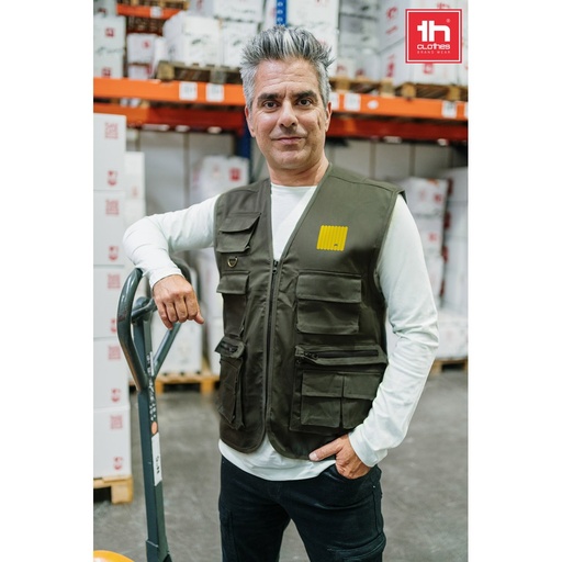 THC PIXEL. Gilet (200 g/m²) in poliestere e cotone