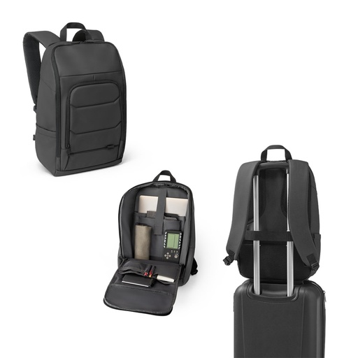 [STR-92193-103] TOULON. Zaino per notebook realizzato in poliestere riciclato 600D ad alta densità 16"