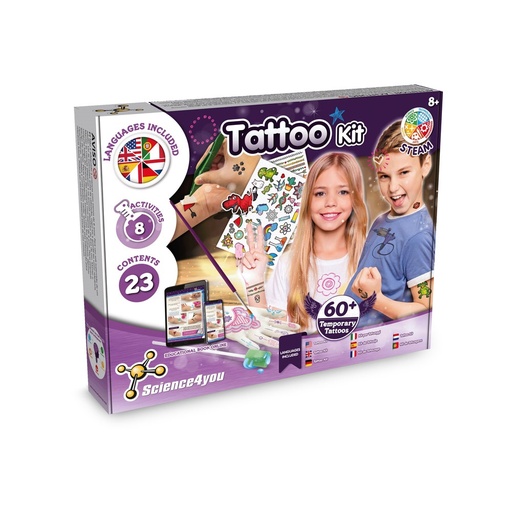 [STR-35834-100] Tattoo Factory Kit I. Gioco educativo per bambini