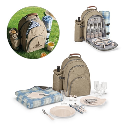 [STR-98422-111] VILLA. Zaino termico da picnic in 600D ad alta densità in poliestere riciclato