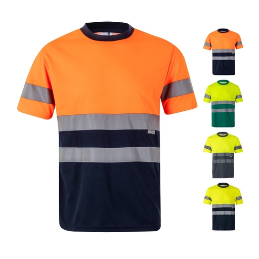 VL BRAHMA LARGE. T-shirt tecnica bicolore bird-eye (140g/m²), in poliestere (100%)