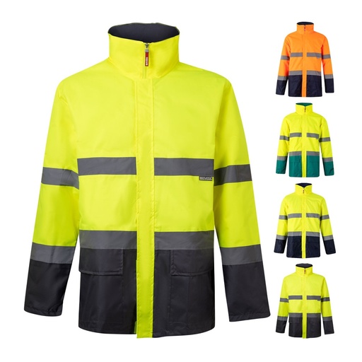 VL THEMIS LARGE. Parka bicolore (190g/m²), in poliestere (100%), con rivestimento in PU