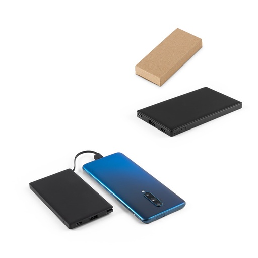 WIGNER. Power bank da 4'000 mAh in ABS riciclato (100% rABS)