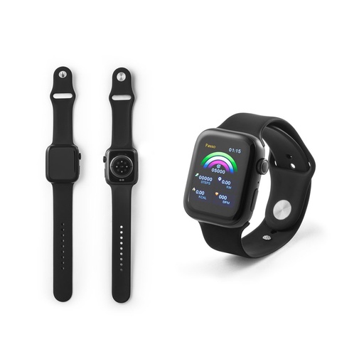 [STR-97136-103] WILES. Smartwatch con schermo da 1.85", IPX4, autonomia di 3 giorni e cinturino in silicone