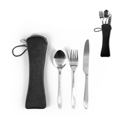 [STR-94387-127] WILEY. Set di posate in acciaio inossidabile composto da 3 pezzi