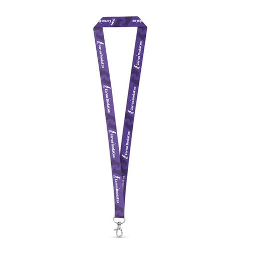 [STR-94974-106] WINDSOR. SET Lanyard SUBLIMATION Long II (20 mm) in poliestere riciclato (100% rPET) con moschettone a leva da 20 mm