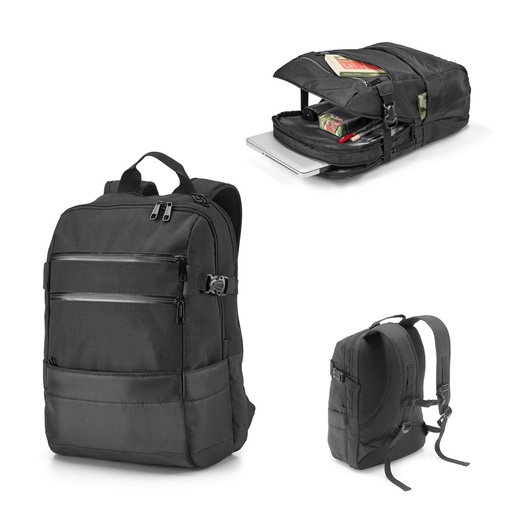 [STR-92280-103] ZIPPERS BPACK. Zaino porta PC 15'6'' in poliestere 300D e jacquard 840D