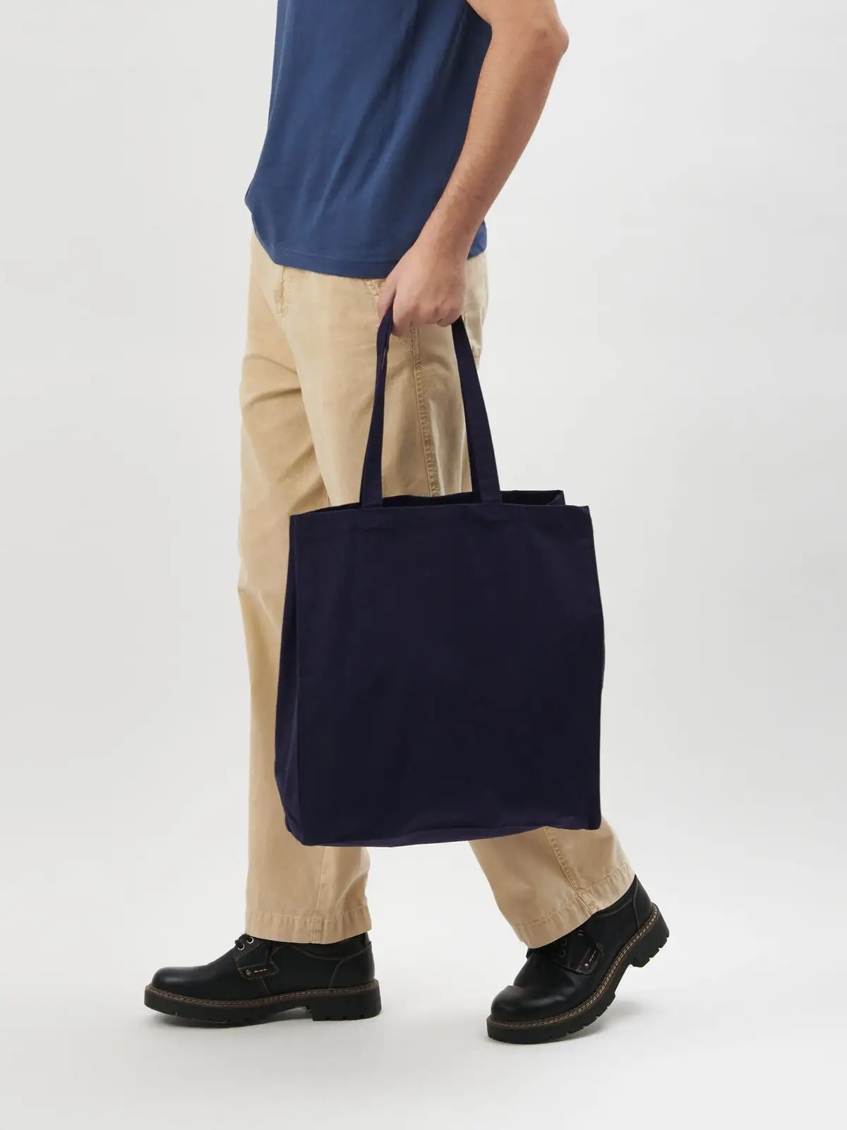 Canvas Shopper con soffietto