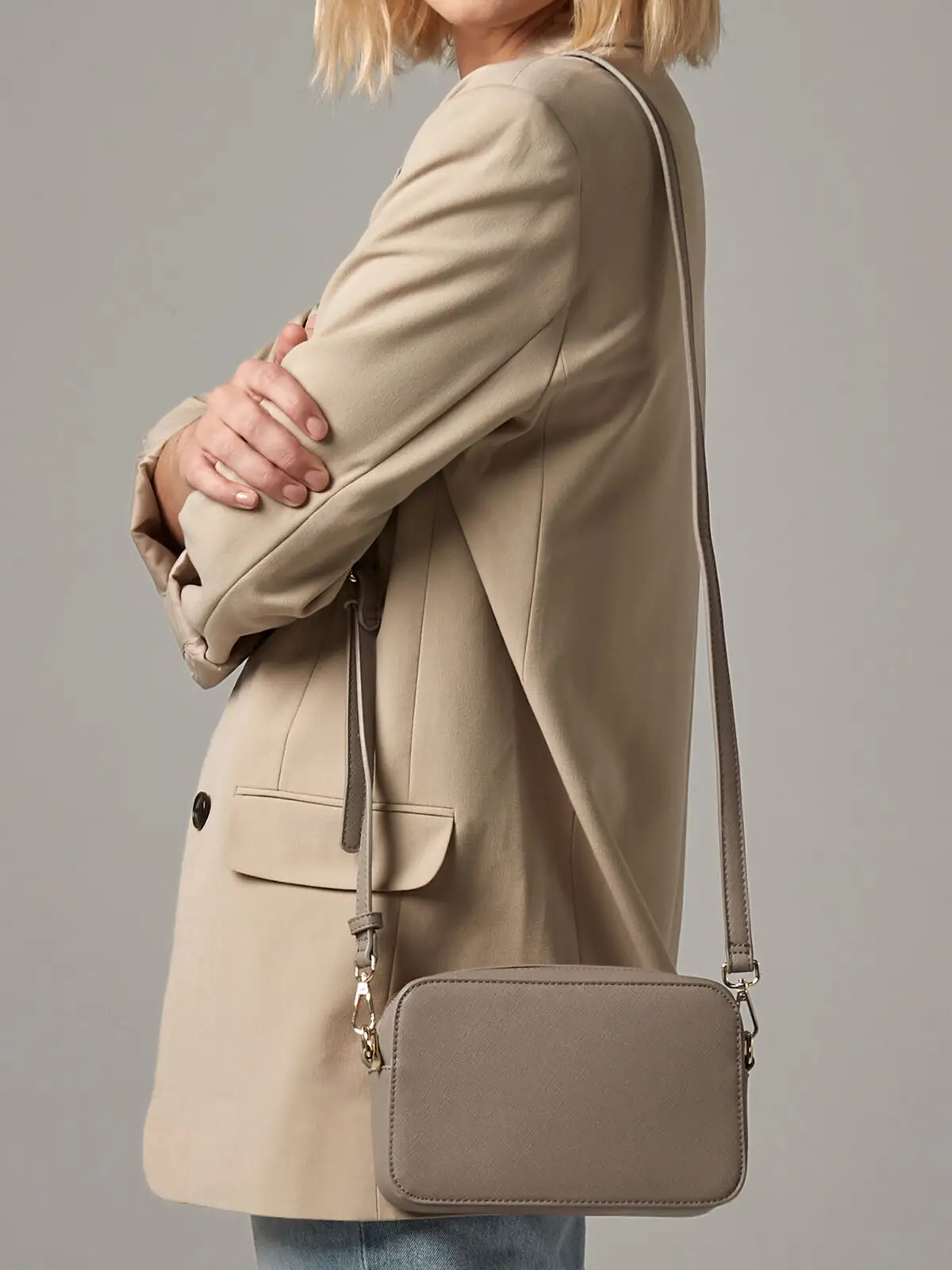 Boutique Structured Cross Body Bag