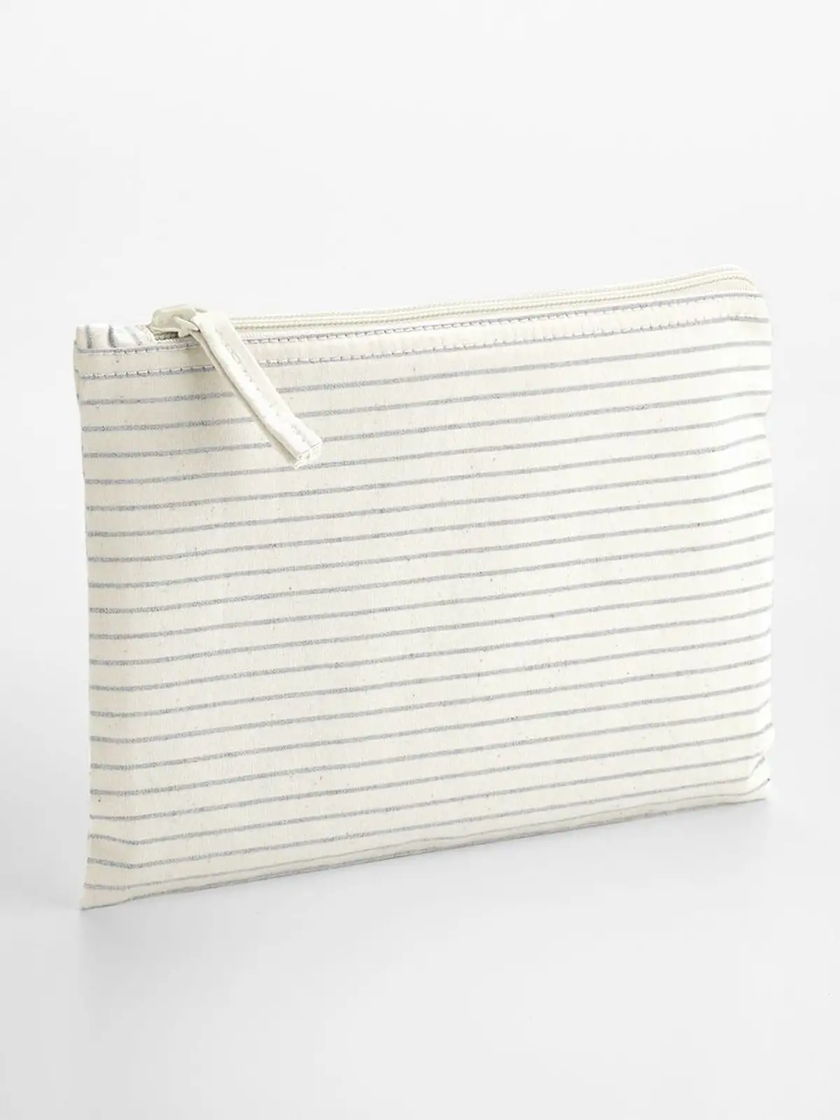 Striped Organic Cotton Accessory Pouch