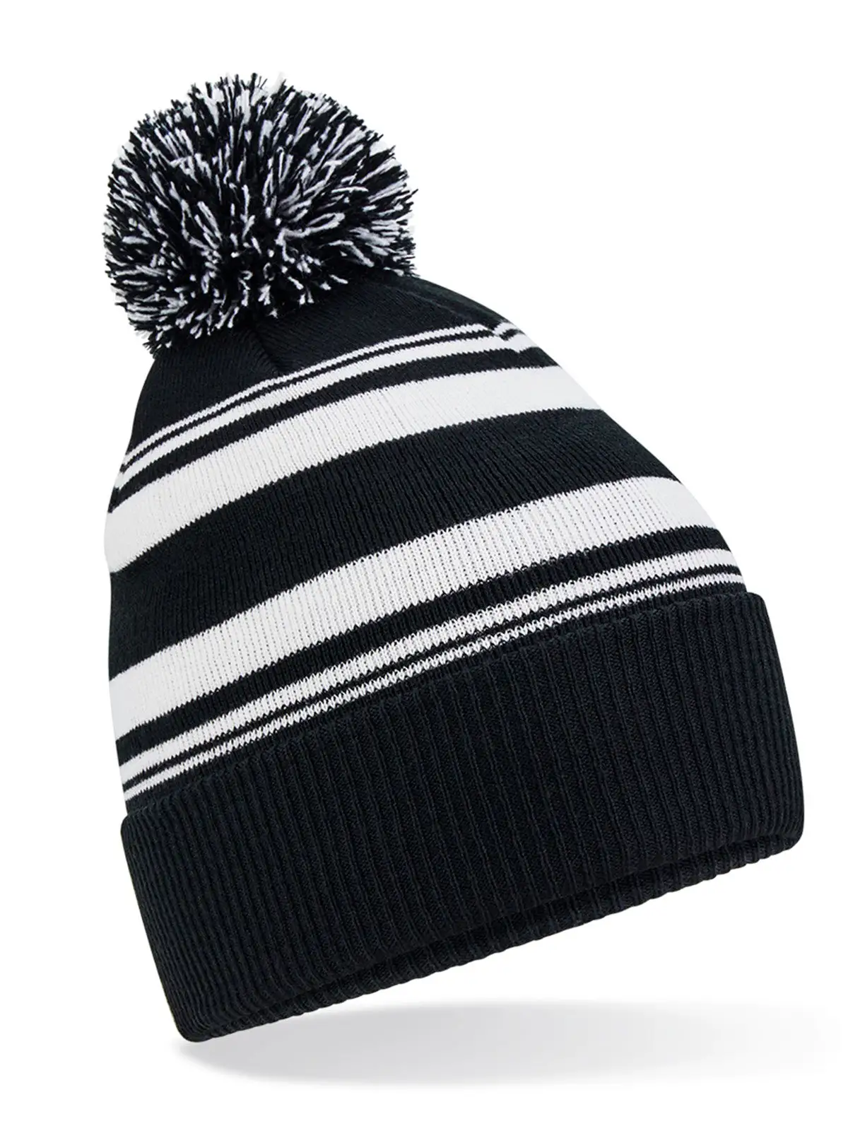 Striped Fan Beanie