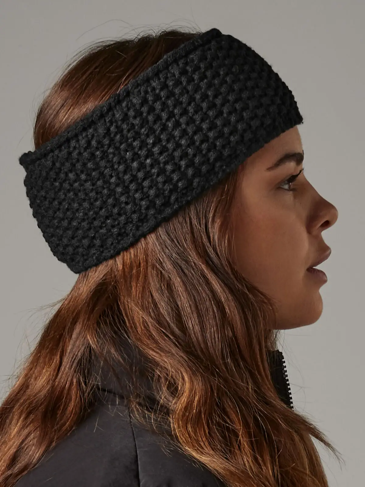 [AW-B434-BLK-UNICA] Waffle headband
