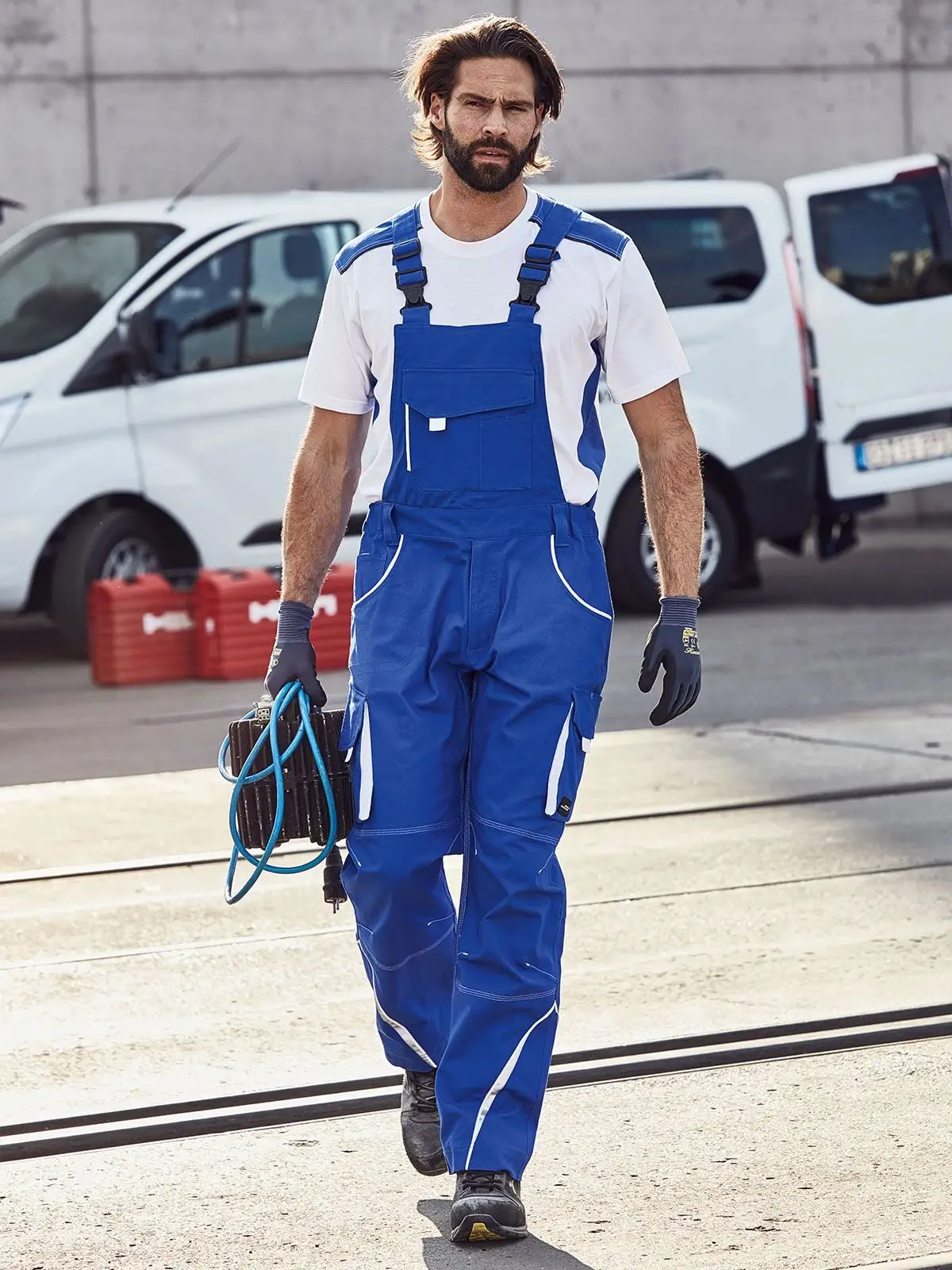 Workwear Pants with Bib - Color