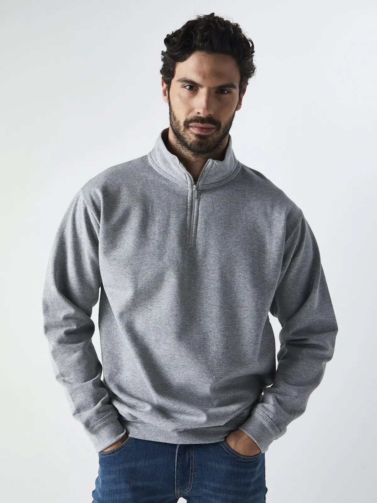 Zip Neck Sweat